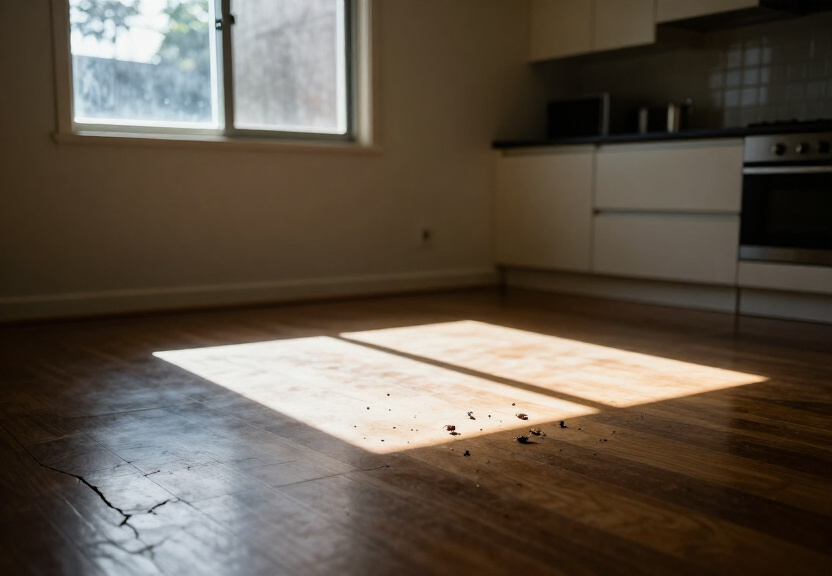 Termite damage in a Luddenham home before treatment